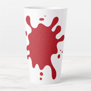 Aangepaste Splash Tomaat Rood Latte Mok