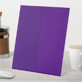 Aangepaste Split Glitter & Matte Paarse voetstuk Reclamebord Met Voetstuk (Insitu)