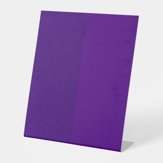 Aangepaste Split Glitter & Matte Paarse voetstuk Reclamebord Met Voetstuk (Voorkant)