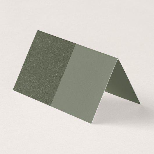 Aangepaste split mos groen gevouwen Kaart (Voorkant)