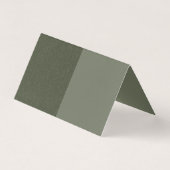 Aangepaste Split Moss Groene Tent Gevouwen Kaart (Achterkant)