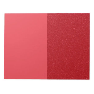 Aangepaste split notitieblok in Tomaat Rood Duo
