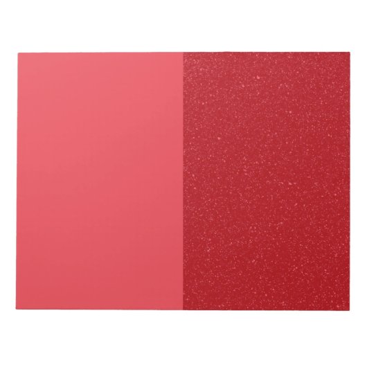 Aangepaste split notitieblok in Tomaat Rood Duo (Voorkant)