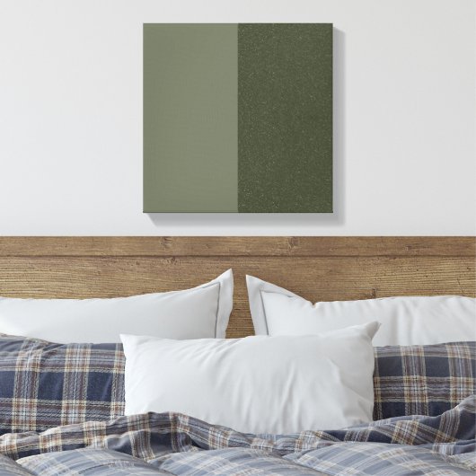 Aangepaste Split Textured Moss Canvas - Licht & Do (Insitu (Slaapkamer))