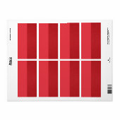 Aangepaste split tomaat rode verzendlabels etiket (Full Sheet)
