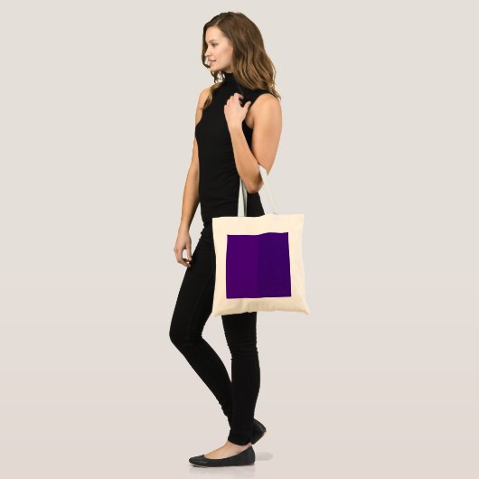 Aangepaste Split-Tone Paarse Canvas Canvas tas (Voorkant (model))