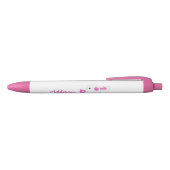 Aangepaste spoedroze Kawaii Bunny Pink Pen (Bovenkant)