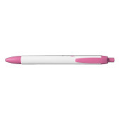 Aangepaste spoedroze Kawaii Bunny Pink Pen (Achterkant)
