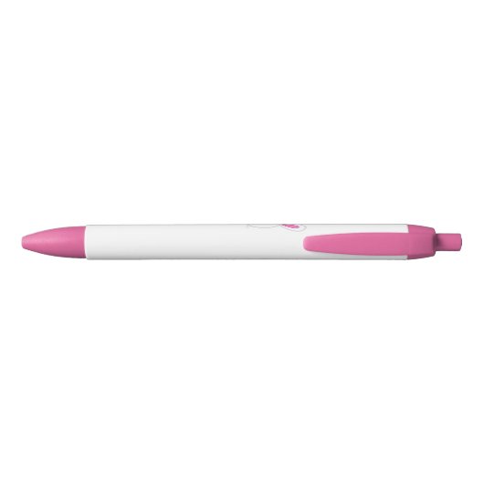Aangepaste spoedroze Kawaii Bunny Pink Pen (Achterkant)