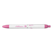 Aangepaste spoedroze Kawaii Bunny Pink Pen (Voorkant)