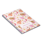 Aangepaste spoedroze zeemeermin notitieboek (Rechterzijde)