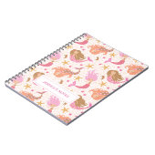 Aangepaste spoedroze zeemeermin notitieboek (Linkerzijde)