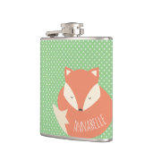 Aangepaste spoeldienst voor vossen met groene pols heupfles (Links)