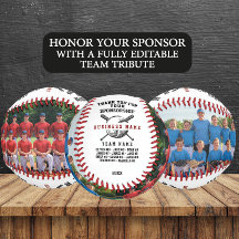 Aangepaste Sponsor Bedankt Cadeau met Team Foto's