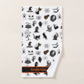 Aangepaste spookachtige en grappige Halloween Bad Bad Handdoek (Handdoek)