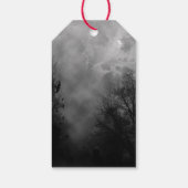 Aangepaste spookachtige Halloween Sky met Ravens G Cadeaulabel (Achterkant)