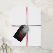 Aangepaste spookachtige Halloween Sky met Ravens G Cadeaulabel (Met Touw)