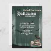 Aangepaste Spooky Halloween Kostuum Party Uitnodig Kaart (Voorkant)