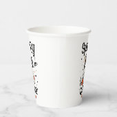 Aangepaste Spooky Mama Halloween - Ghost, Cat, Pum Papieren Bekers (Rechts)