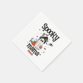 Aangepaste Spooky Mama Halloween - Ghost, Cat, Pum Servet (Hoek)