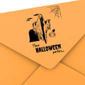 Aangepaste Spooky Scary Skeleton Grappig Halloween Zelfinktende Stempel