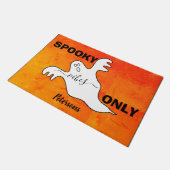 Aangepaste SPOOKY VIBES ALLEEN Geest Halloween Wel Deurmat (Schuin)