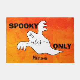 Aangepaste SPOOKY VIBES ALLEEN Geest Halloween Wel Deurmat