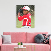 Aangepaste sporingsspeler Athlete Foto Wrapped Can Canvas Afdruk (Insitu (Woonkamer))