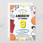 Aangepaste Sport Basketbal Verjaardag Kaart (Voorkant / Achterkant)