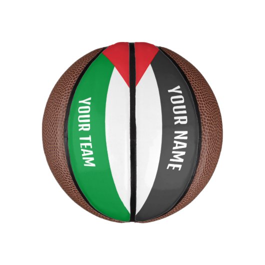 AANGEPASTE SPORT BASKETBALL PALESTINE BASKETBAL (Verticaal)