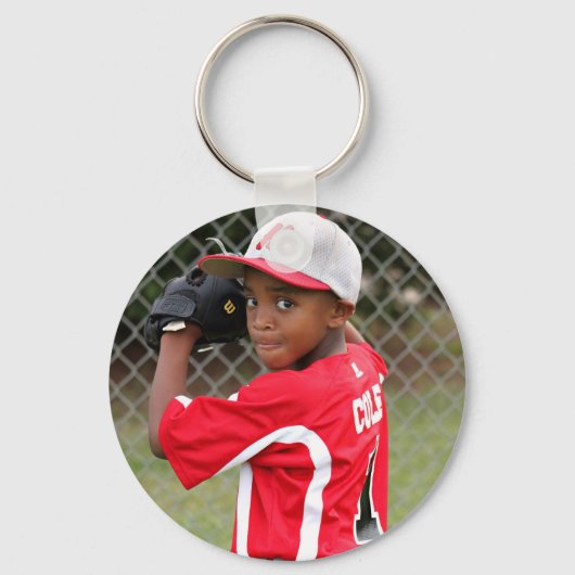Aangepaste sport foto sleutelhanger (Voorkant)