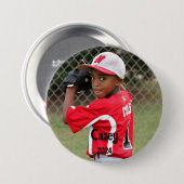 Aangepaste Sport Foto Speler Naam en Jaar Button (Voorkant /achterkant)