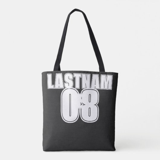 Aangepaste sport jersey - Family Support Sectie Tote Bag (Achterkant)