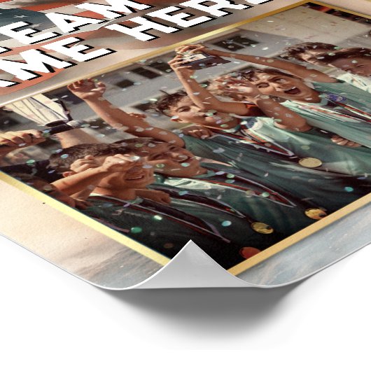 Aangepaste Sport Memory Mate Sjabloon Amerikaanse  Poster (Hoek)