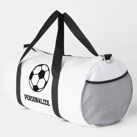 Aangepaste sport plunjezak met voetbal logo (Rechterhoek)