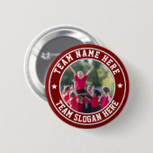 Aangepaste Sport Team Foto Ronde Button 5,7 Cm (Voorkant /achterkant)