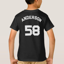 Aangepaste Sport Team Logo met Naam en Nummer T-shirt