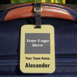 Aangepaste Sport Team Logo, Team & Speler Naam Gol Bagagelabel