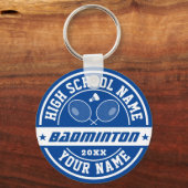 Aangepaste sport voor schoolBadminton-speler Sleutelhanger (Voorkant)