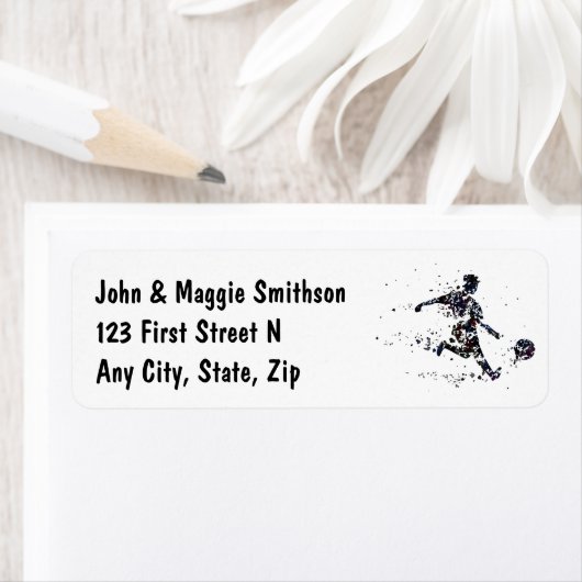 Aangepaste sport voor voetzoekers etiket (Insitu)