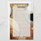 Aangepaste sportartikelen briefpapier (Voorkant / Achterkant)