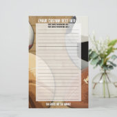 Aangepaste sportartikelen briefpapier (Staand voorkant)