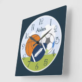 Aangepaste Sportbalken Kinder klok (Hoek)