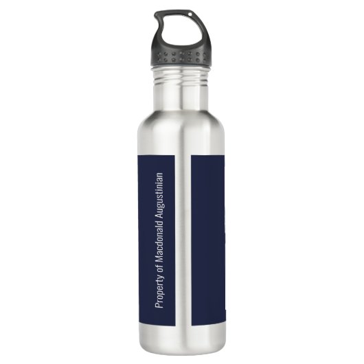 Aangepaste SPORTBALLEN Aangepaste Sjabloon Blauw Waterfles (Achterkant)