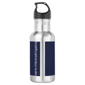 Aangepaste SPORTBALLEN Aangepaste Sjabloon Blauw Waterfles (Achterkant)