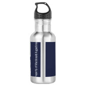 Aangepaste SPORTBALLEN Aangepaste Sjabloon Blauw Waterfles (Achterkant)