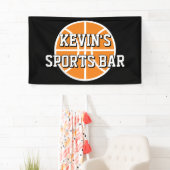 Aangepaste sportbarbanner met basketbal logo spandoek (Insitu)