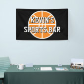 Aangepaste sportbarbanner met basketbal logo spandoek (Beurs)