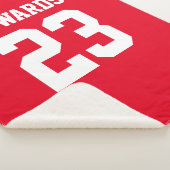 Aangepaste sporten genummerd met naam sherpa deken (3/4)