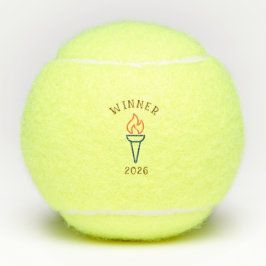Aangepaste sportfakkel als cadeau tennisballen